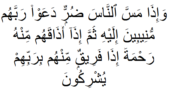 (SURAH AR-RUM AYAT 33)