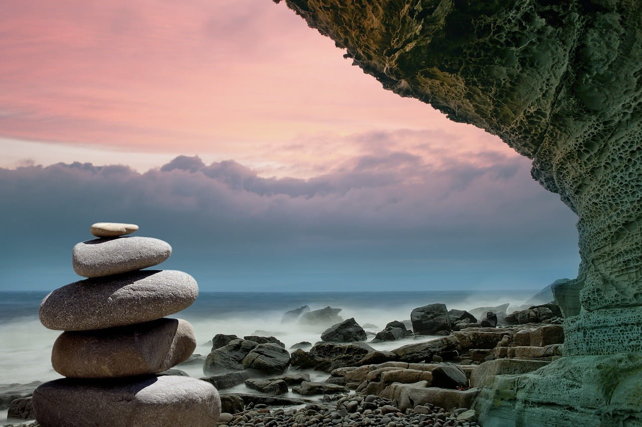 collection of rocks near a beach which indicates how fruitful can the patience be