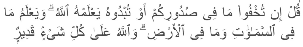 Surah Ali 'Imran ayat no 29