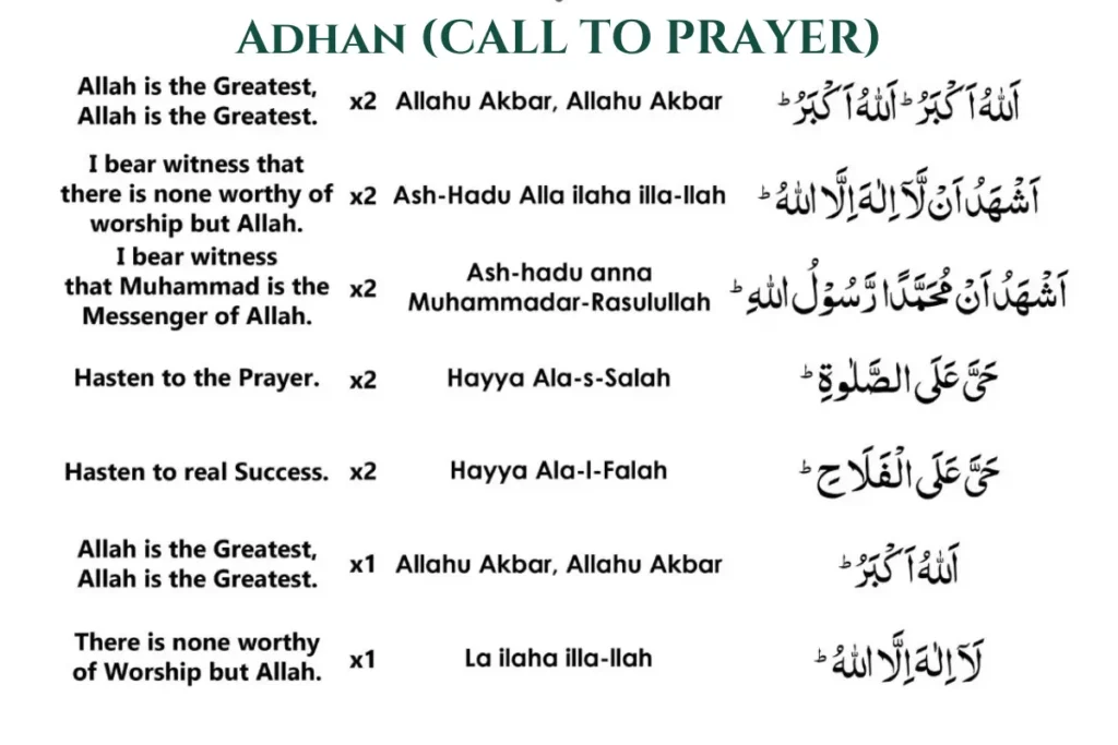 Adhan (Call to prayer)