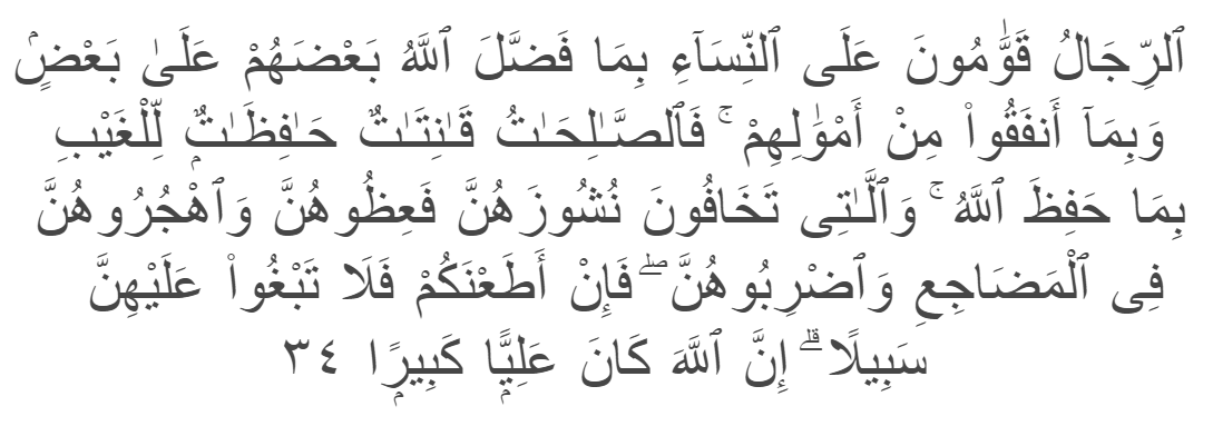 Quran Verse about Rights and Responsibilities of a Husband in Islam